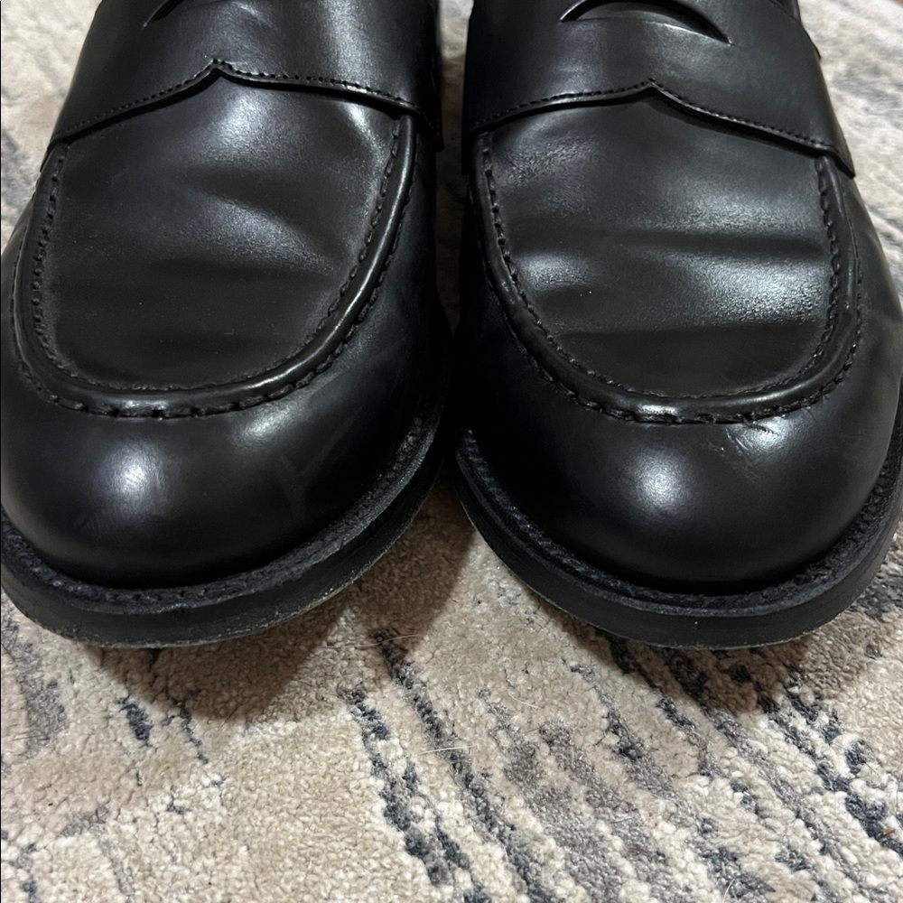 J. Crew Black Leather Penny Loafers - Picture 3 of 6